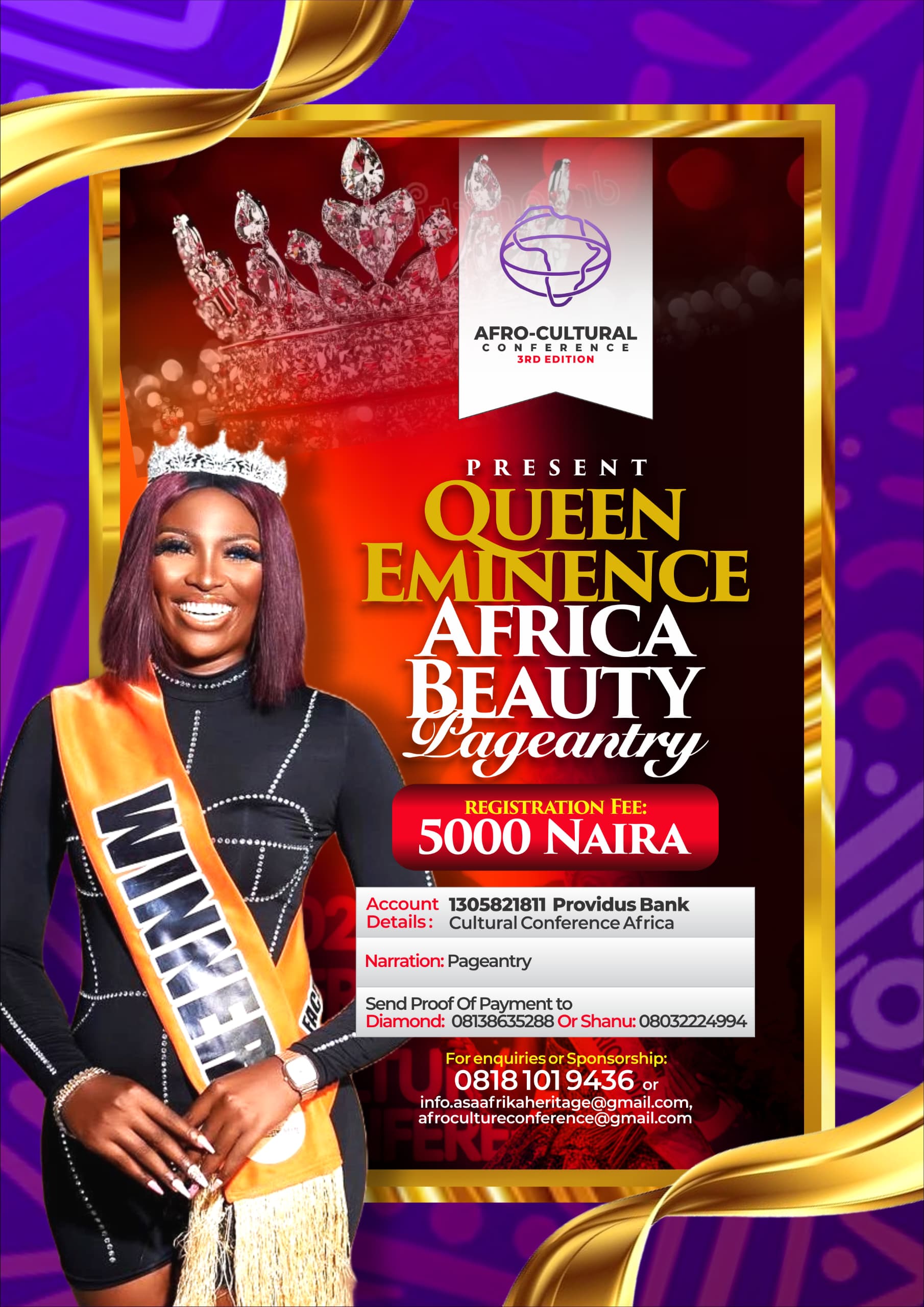 Queen Eminence Africa Beauty Pageantry